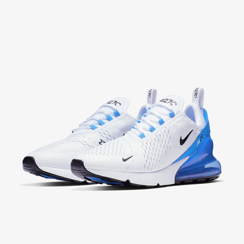 Air max 270 blanche bleu sale